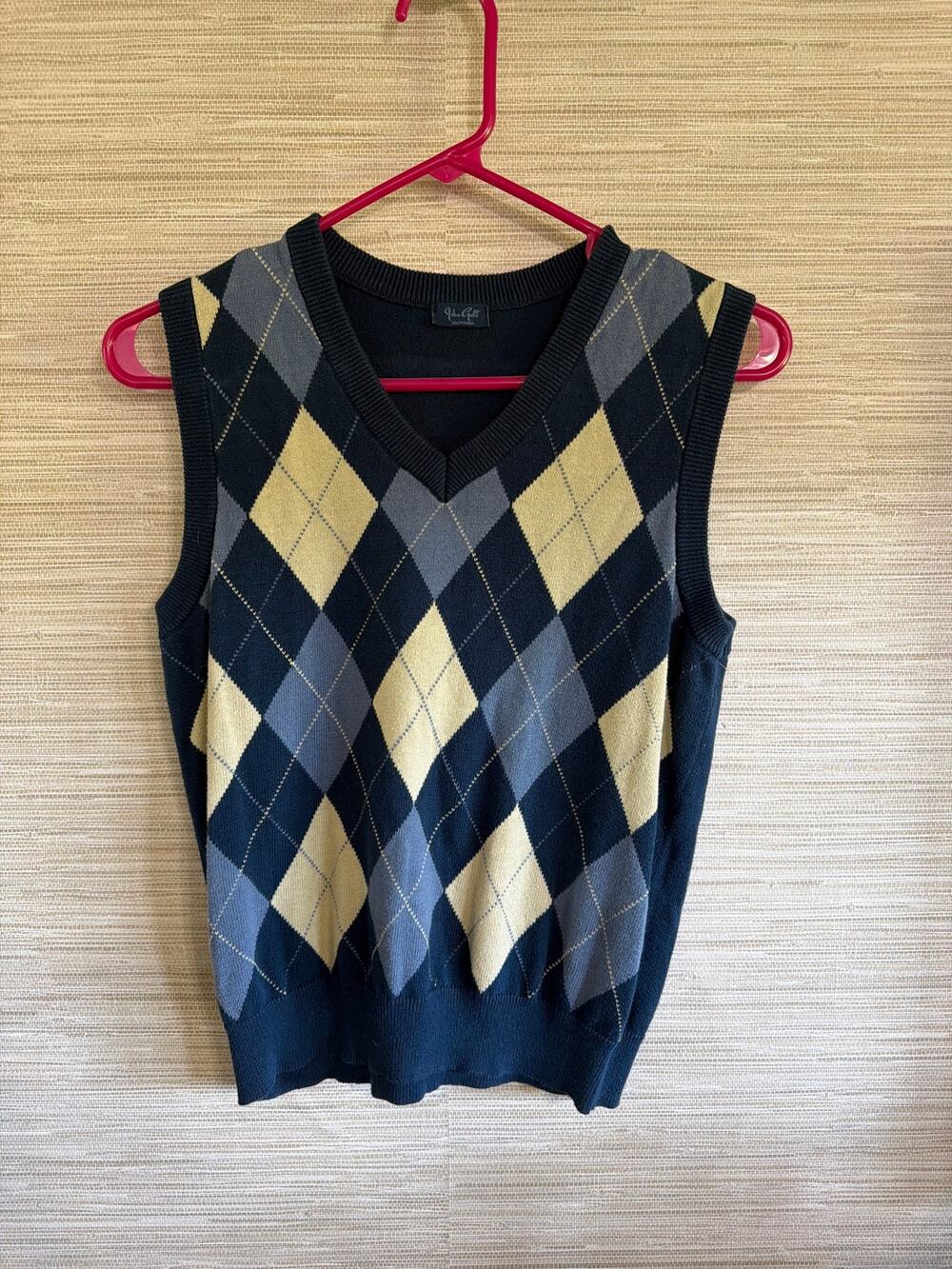 Brandy Melville John Galt Argyle Pattern sweater Vest size S